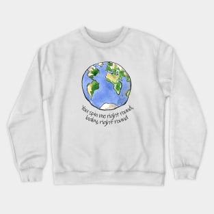 Earth spin Crewneck Sweatshirt